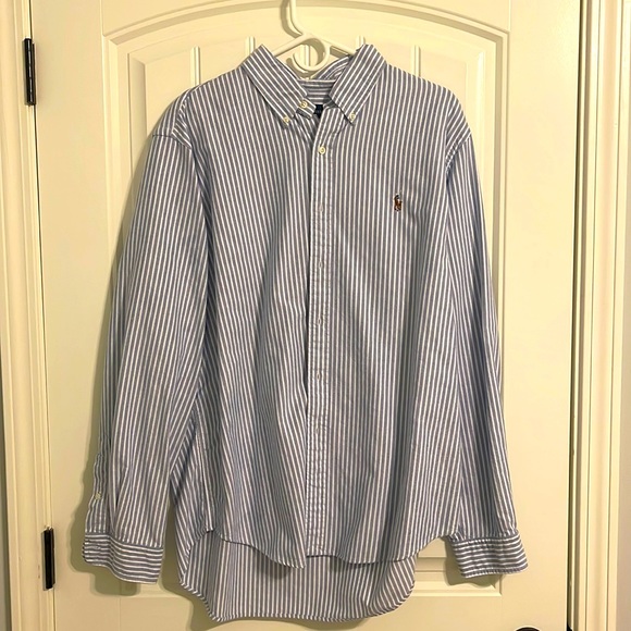 XL Ralph Lauren long sleeve pin striped button down. - Picture 1 of 3